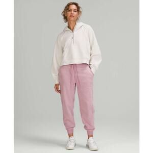 Lululemon Pants Womens 4 Scuba High Rise Jogger 7/8 Length Heathered Pink Taupe